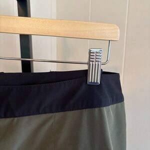 NWT Fourlaps Men’s 36x8 Army Green Swim Drawstring Performance Board Shorts